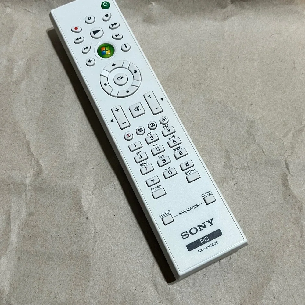 Sony RM-MCE20 PC Remote Control White Media Center Controller